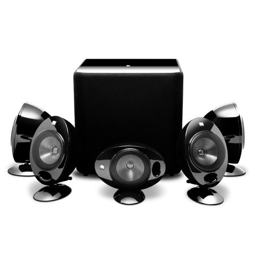 KEF KHT2005.3 5.1 Subwoofer/Satellite System with KUBE-2 (Gloss Black) (Discontinued by Manufacturer)