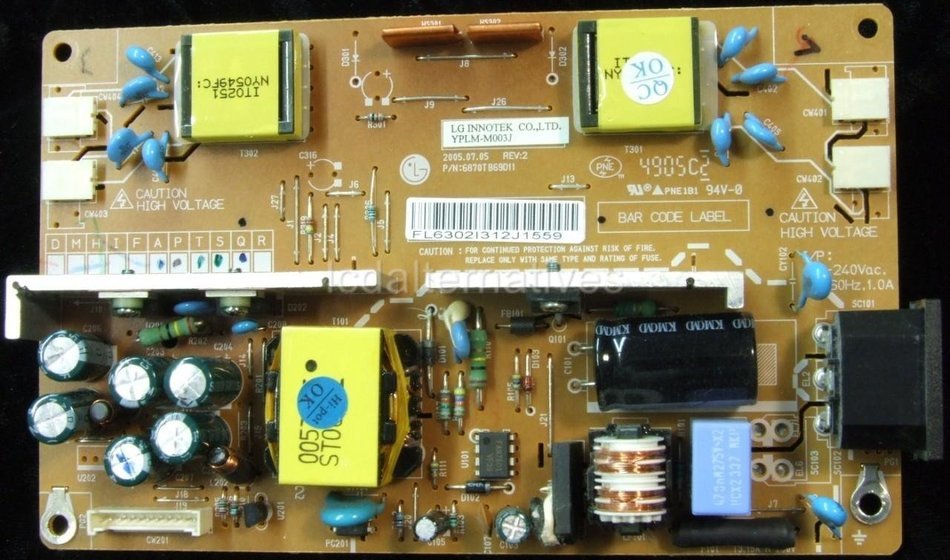 Repair Kit, LG Flatron L1932TQ-BF, LCD Monitor, Capacitors, Not the Entire Board N2