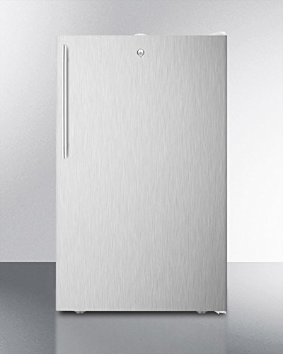 Summit FF511LSSHVADA 20" AccuCold FF511LADASERIES ADA Compliant Compact Refrigerator with 4.1 cu. ft. Capacity...