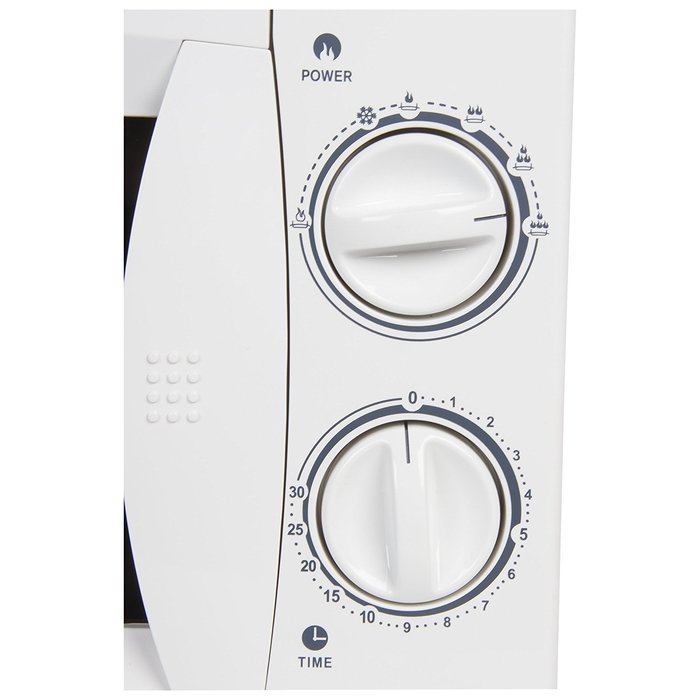 Igenix Jun11 20L White Manual Microwave S/Stl Cavity 800W N9