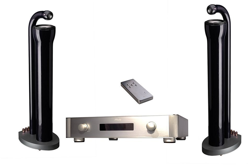 Pluto Ultimate Stereo Speaker System & Wireless 24/96 HD Audio Player - Black