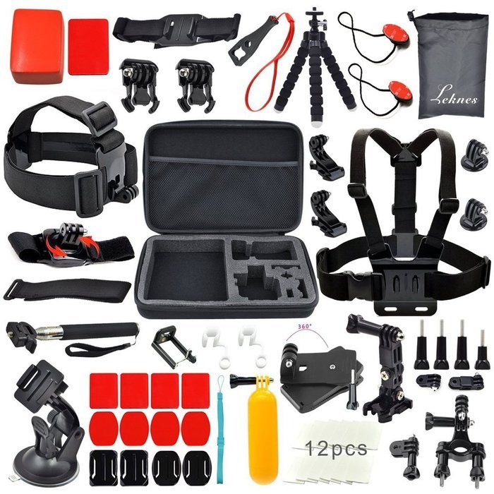 YFY 22-In-1 Basic Outdoor Sports Accessories Kit for GoPro Hero Cameras N6