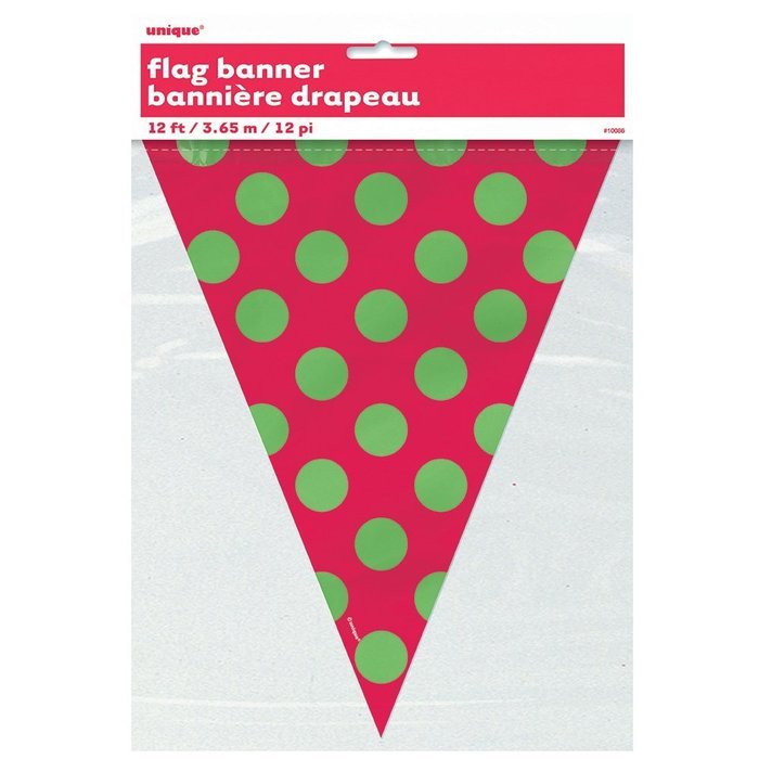 Red and Green Polka Dot Holiday Cupcake Kit for 24 N18