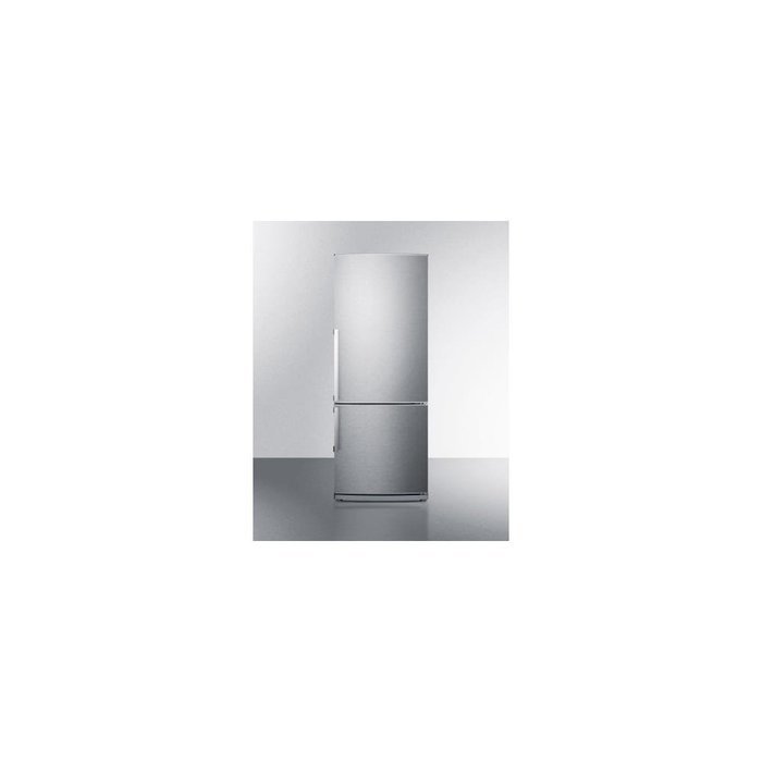 Summit FFBF285SSXIM 13.8 cu. ft. Counter-Depth Bottom-Freezer Refrigerator, Ice Maker