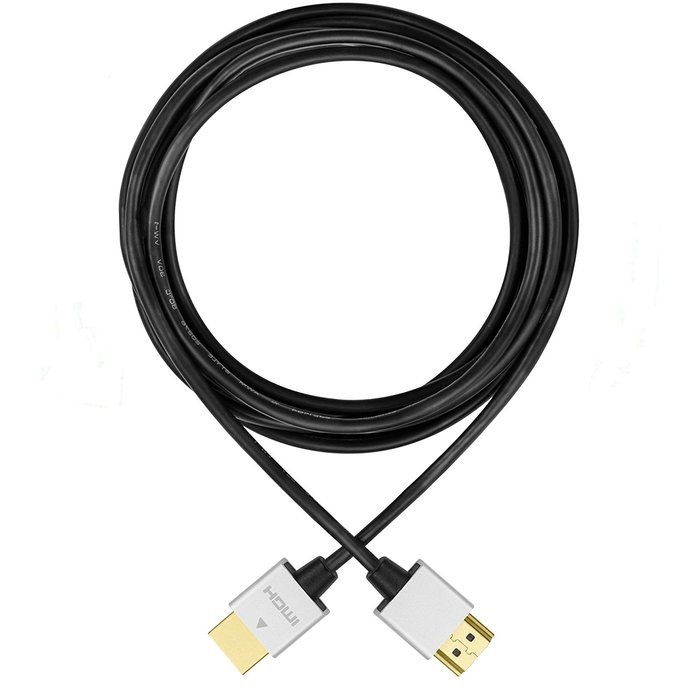 Perlegear 6' Ultra Slim HDMI Cable - High-Speed HDMI to HDMI Cable - Gold Plated Connectors - Ethernet / Audio... N4