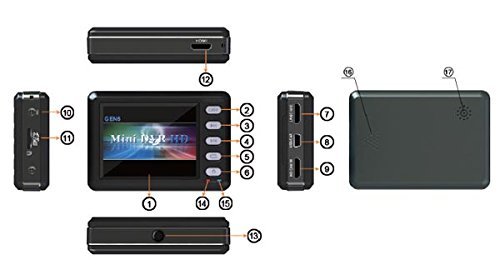 51youg Full HD 1080P Sports Video Helmet Camera Mini DVR Camera 2.5" TFT LCD 135&deg; Model S-Q88 N6