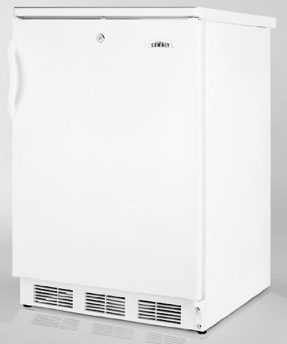 Summit CT66LBI 24" Undercounter Compact Refrigerator with 5.1 cu. ft. Capacity Lock Dual Evaporator Cooling Cycle...