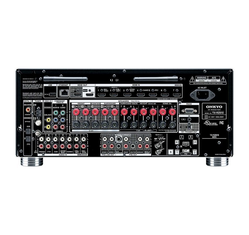 Onkyo TX-RZ800 7.2-Channel Network A/V Receiver (Certified Refurbished) N13