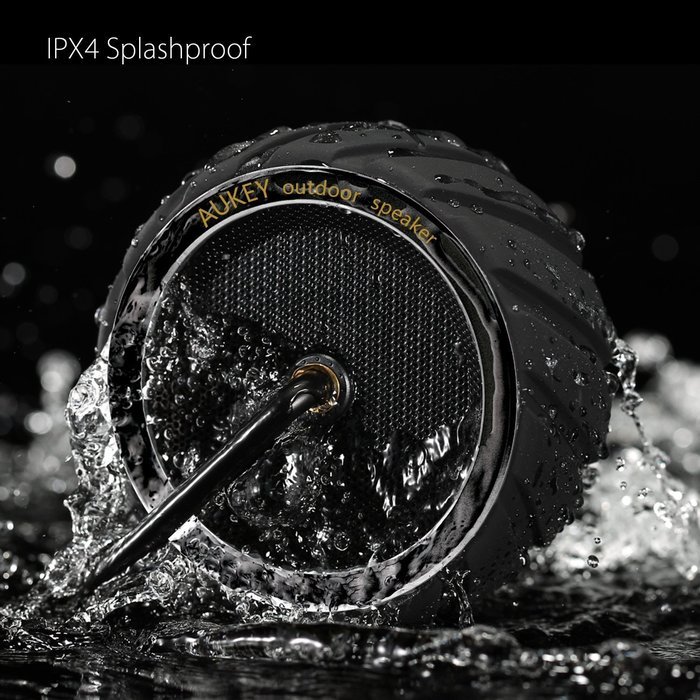AUKEY Bluetooth Speaker, Wireless Outdoor Wheel Speaker with Water and Shock Resistant for iPhone, iPad, Samsung... N3