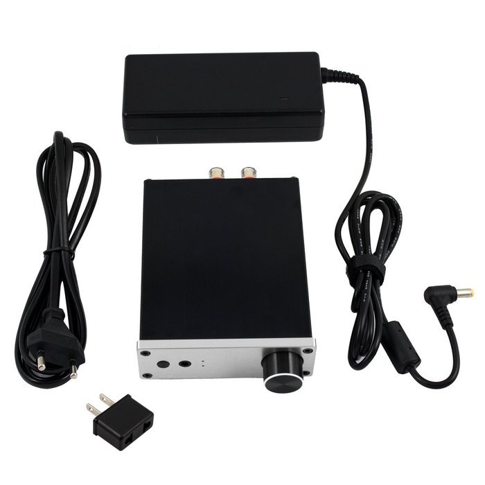 SMSL SA-60 60*2 TPA3116 Class D Big Power HIFI Digital Desktop Amplifier Color Silver with Power Supply with Tera... N6