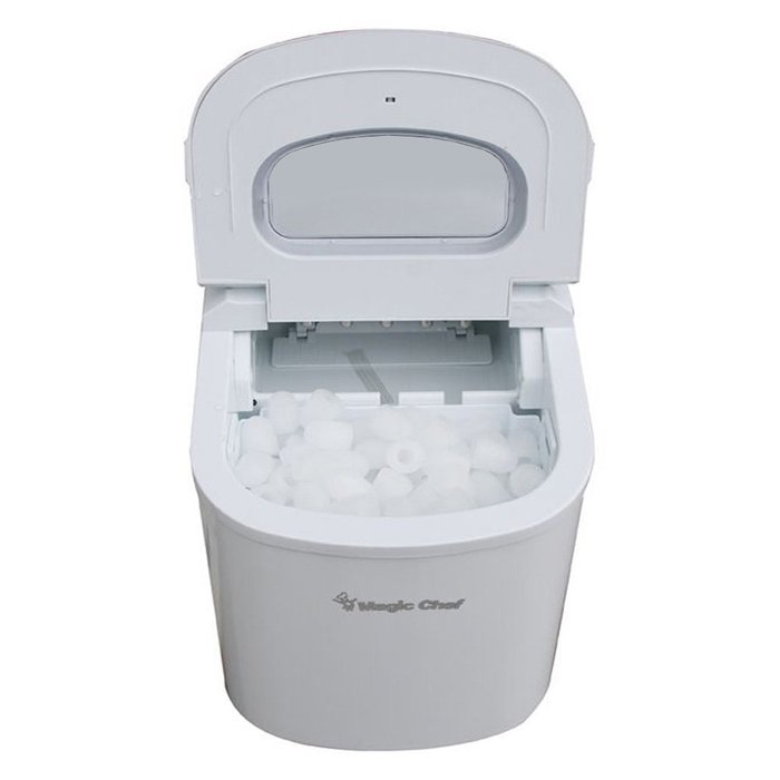 Magic Chef MCIM22W 27 lb Ice Maker, White N2
