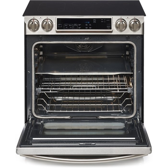 Samsung NE58F9710WS Slide-in Electric Range with FlexDuo Oven