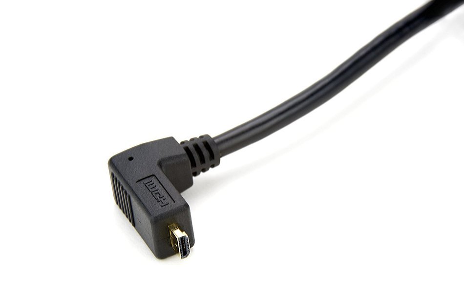 Atomos Right-Angle Micro to Micro HDMI Coiled Cable (11.8-17.7") N2