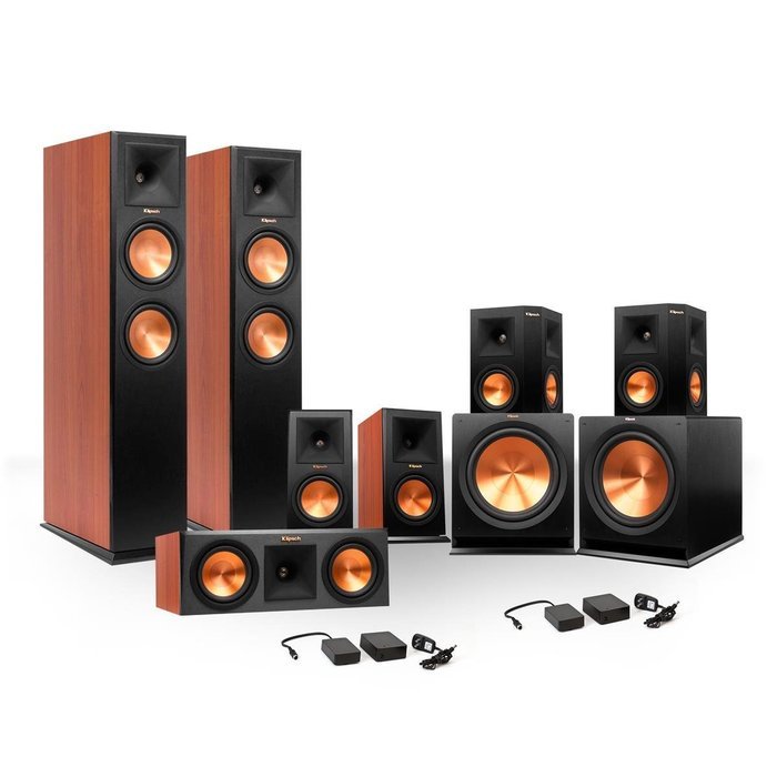 Klipsch 7.2 RP-250 Reference Premiere Surround Sound Speaker Package with R-110SW Subwoofers and two FREE Wireless...