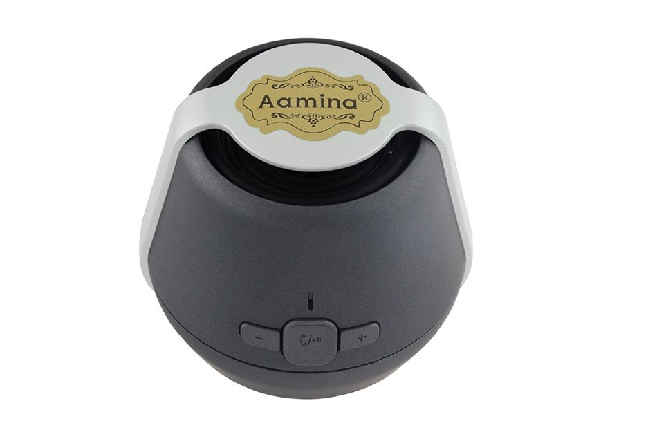 Aamina Wereless Bluetooth Subwoofers Card Small Speaker (Gray) N2