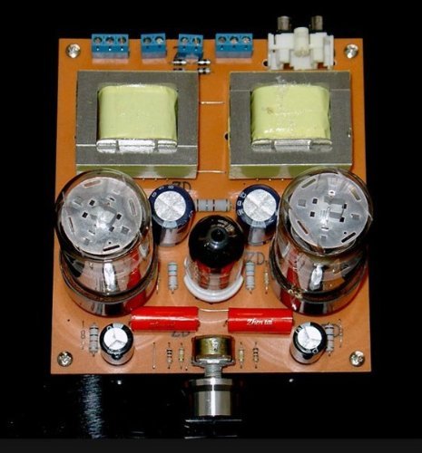 Gowe&reg; Hifi Stereo 2.0 Channel Tube 6N2+6P3P single-ended Class A Power Amplifier Board Diy kit