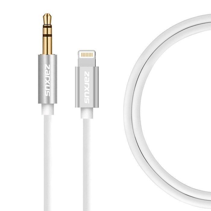 Zarxus Lightning to 3.5mm Aux Cable, Lightning to Aux Cable Male to Male for iPhone7/7Plus, iPhone6/6S/6Plus,... N4