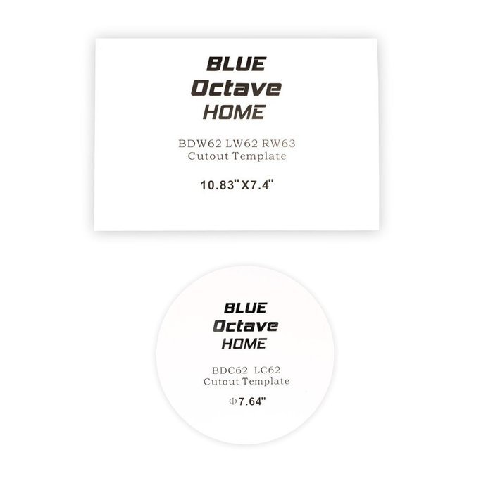 Blue Octave BH-627 In Wall and In Ceiling 6.5" Speakers Home Theater Surround Sound 7 Speaker Set N4
