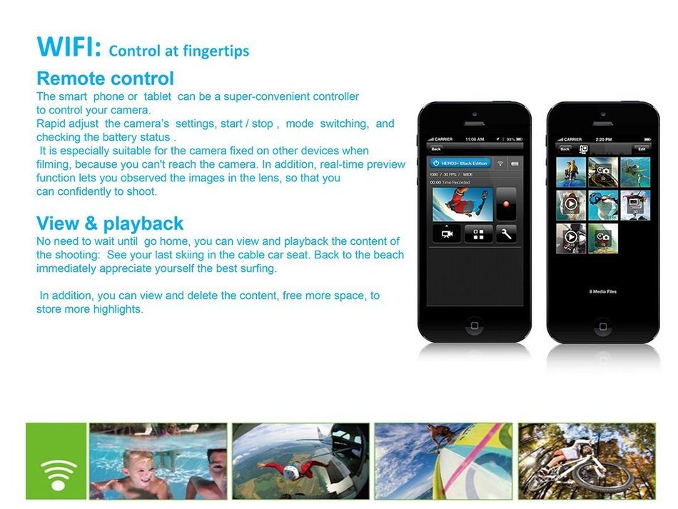 M&T - 4K Ultra HD WIFI Action Camera, Underwater Waterproof Diving Camcorder, Helmet Camera with 170 Degree Wide... N3