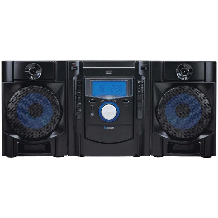 BLTH CD STREO SYS BLU DSP, Bluetooth(R) CD Radio Micro System with Blue LED Display, Bluetooth(R)streaming, FM...