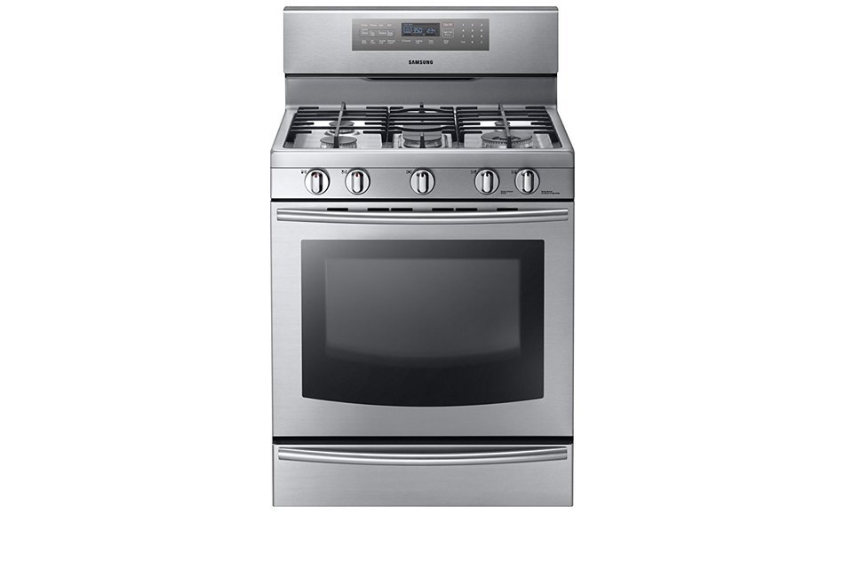 Samsung NX58F5700WS Stainless Steel Gas Range with True Convection