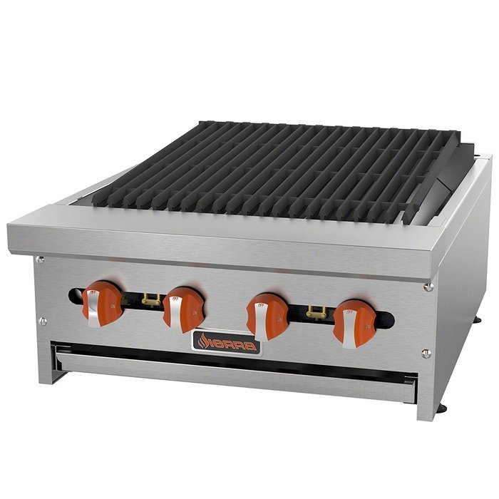 MVP Group SRCB-24 Gas Char Broiler, 24", Grey