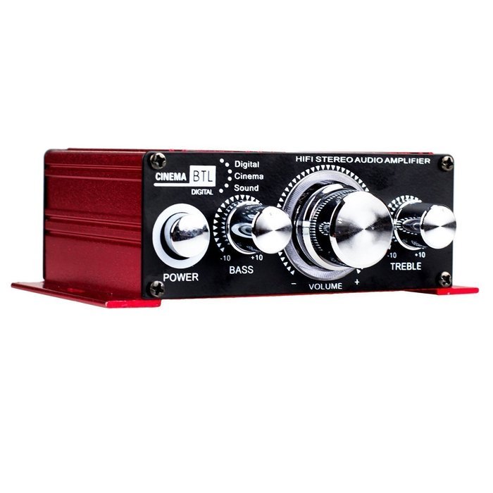 2Ch Digital Power Amplifier, Mowon Tripath Class T HIFI Steoro Audio Mini Amplifier 20x2W AMP with 3A Power Supply... N23