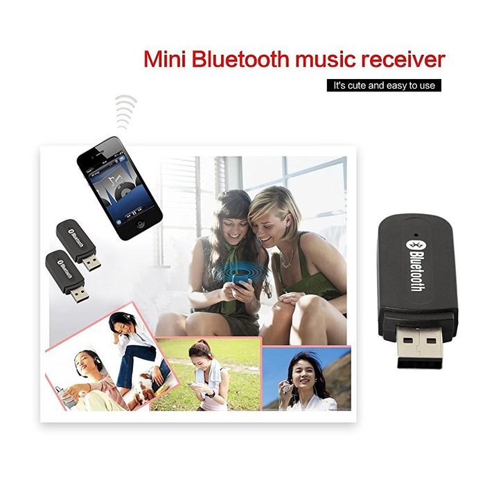 Zoopod Smart Portable MINI USB Bluetooth 3.5mm Stereo Audio Music Receiver & Adapter for Home Stereo , Portable... N4