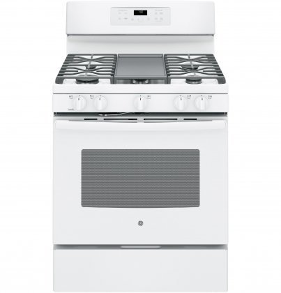 GE JGB700DEJWW 30" Gas Freestanding Range with 5 Burners, Sealed, Storage Drawer, 5 cu. ft. Primary Oven Capacity... N3