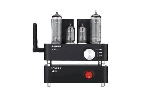 Douk Audio APPJ PA1601A WiFi Smart Mini HiFi Tube Amplifier USB PC/U-disk/SD Card/AUX Input (Silver) N4