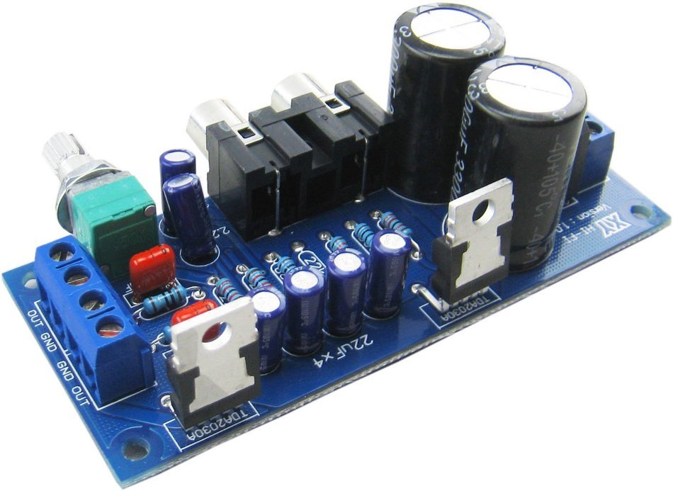 Yeeco 2-channel dual AC 9-12V TDA2030A digital amplifier board OCL18Wx2 Digital audio Stereo power amp N3