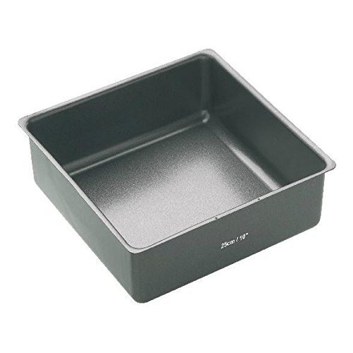 Masterclass Square Cake Tin 10" Wedding /Christmas Cake (Pack of 2)