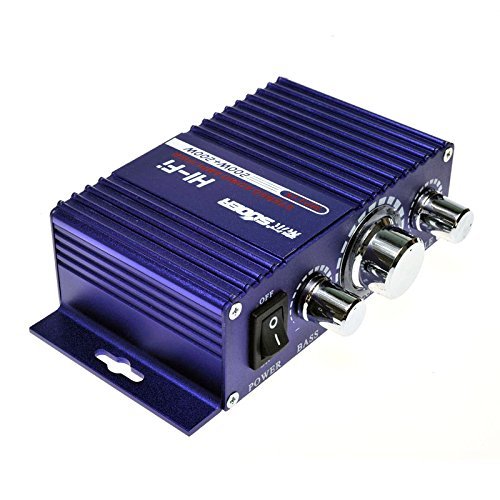 1 X 12v 2.0 Channel Hifi Stereo Car Home Mini Audio Amplifier 200w Aluminum Case N3