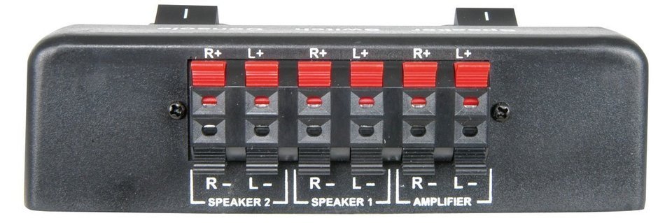 P6C- 2 WAY COMPACT LOUDSPEAKER SELECTOR STEREO AMPLIFIER DISTRIBUTION SWITCHER