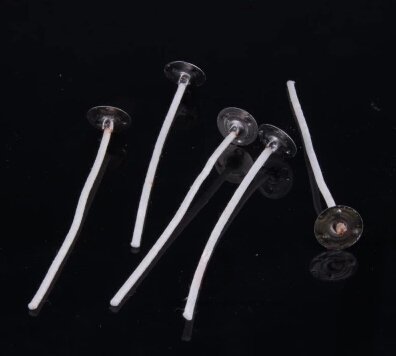 Mr.Garden 3" Long - 100 Pcs Low Smoke Waxed Wicks For DIY Candle Making N3