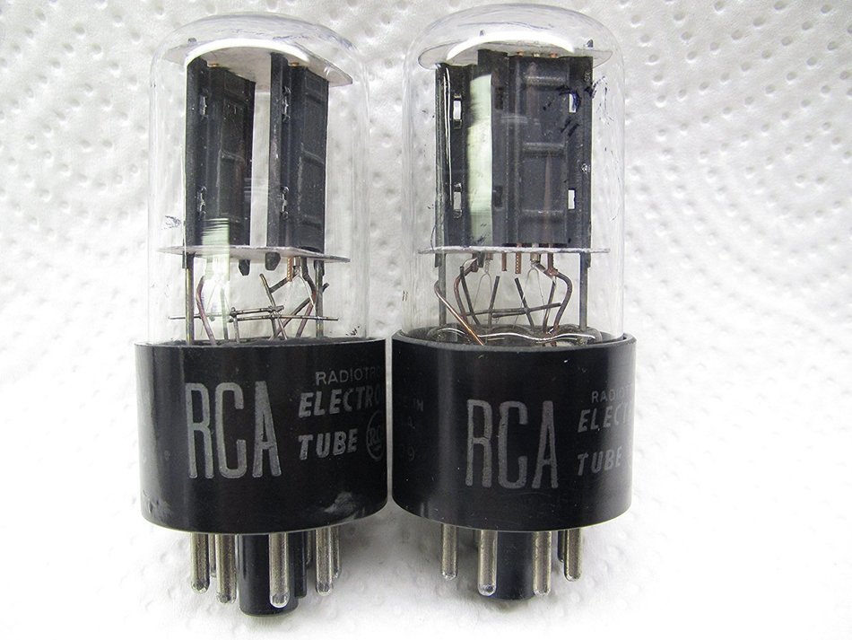 RCA 6SN7 GTB NOS VERY LOW NOISE,SILVER PRINT PLATINUM MATCHED PAIR,Not RUSSIAN/CHINESE RE-ISSUE