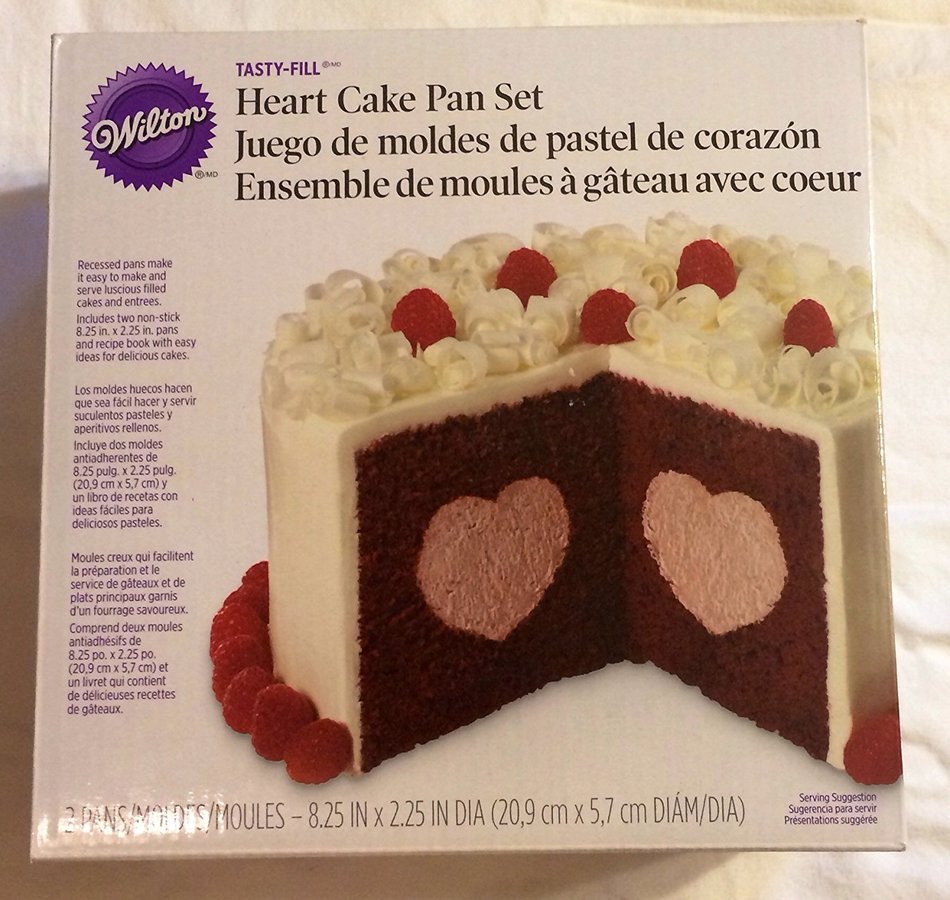 WMU - Tasty-Fill Cake Pan Set-Heart 8.5" x 2.75"