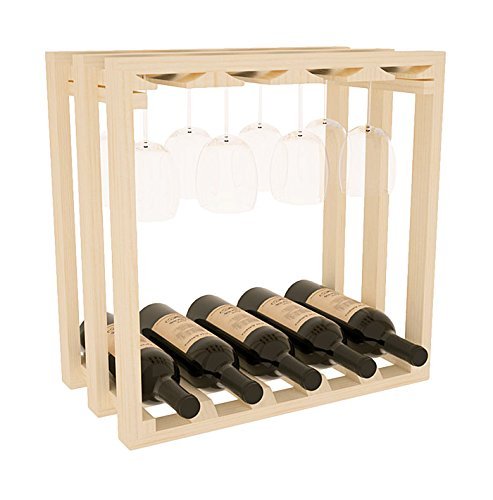 Wine Racks America Ponderosa Pine Lattice Stacking Stemware Cube. 13 Stains to Choose From! N11