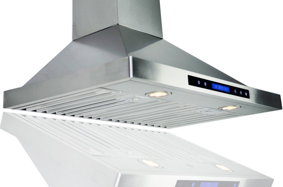 GOLDEN VANTAGE 30" Wall Mount Stainless Steel Range Hood With Remote GVW30-B02 N3