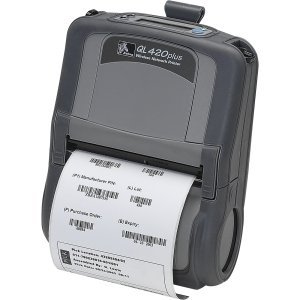 Zebra QL 420 Plus Direct Thermal Printer - Monochrome - Portable - Label Print - 4.09" Print Width - 3 in/s Mono...