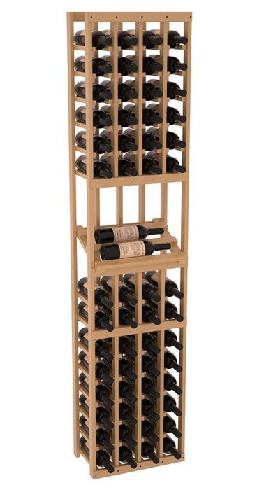 Wine Racks America Ponderosa Pine 4 Column Side Display Kit. 13 Stains to Choose From! N13