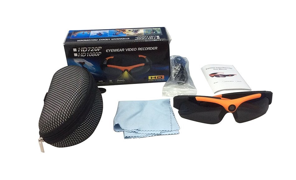 Fund 1080P 8MP 120 Degree Wide Angle HD Camera Glasses Video Recording Sport Sunglasses DVR Eyewear Support 32GB... N10
