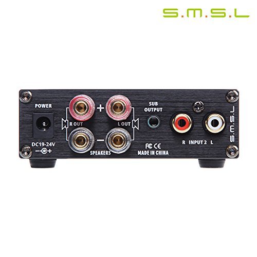 SMSL Audio A2 Digital Amplifier (Black/Silver) N2