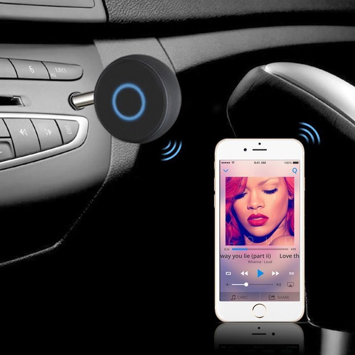 Home Audio Bluetooth Receiver, Jelly Comb BT CSR 4.1 Hands-Free Car Kit, Mini Wireless Adapter for Home Audio... N8