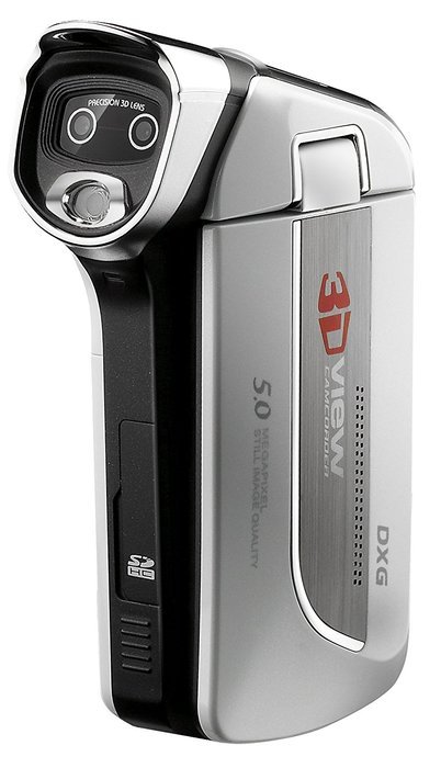 DXG USA DXG-5D7V Pocket 3D Camcorder and 3D Media Player Bundle N3