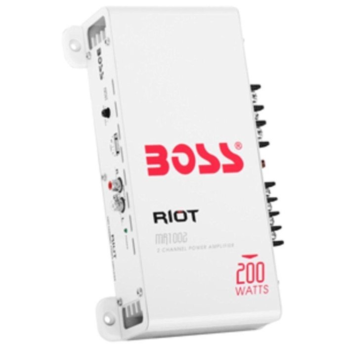 BOSS AUDIO MR1002 Riot Series Marine Class AB Amp (2 Channels, 200 Watts)
