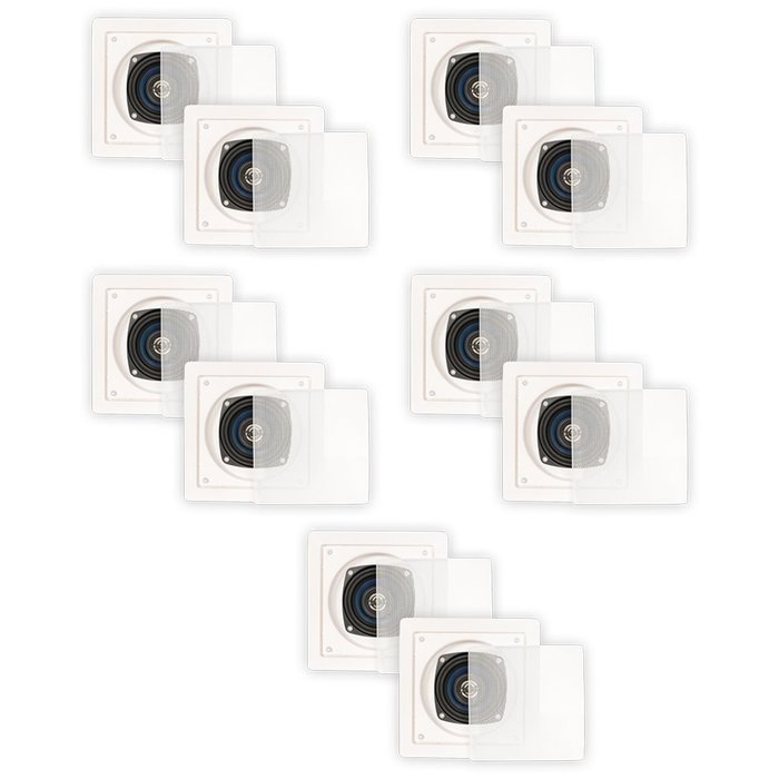 Blue Octave LS42 In Wall In Ceiling Speakers Home 2100 Watts New 5 Pair Pack LS42-5PR