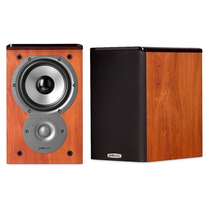 Yamaha RX-V381 5.1-Channel AV Receiver With Bluetooth/HDCP2.2 and Polk TSi100 Bookshelf Speakers - Pair (Cherry) N5