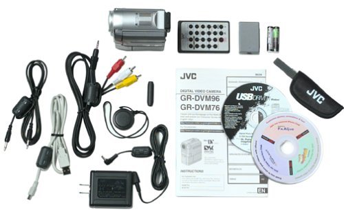 JVC GRDVM96U MiniDV Compact Digital Camcorder w/2.5 " LCD, MPEG4 Movie Mode & 8MB SD Card N9