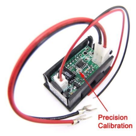 RioRand 0.56" DC 0-100A Ammeter green LED Digital Current Ampere Meter With Shunt Resistor 2 Wires N3